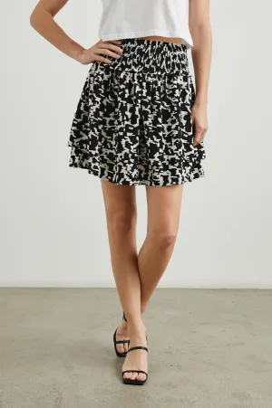 ADDISON SKIRT - EBONY TEXTURE Rails