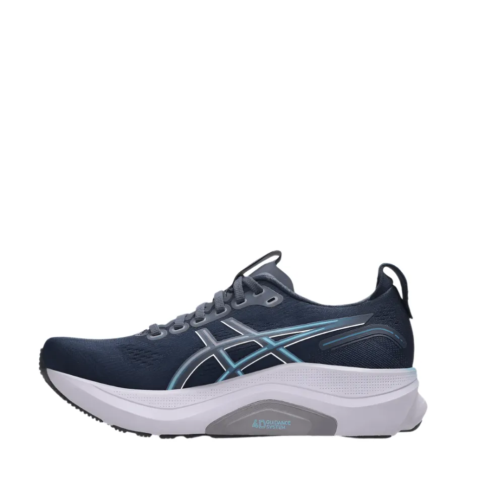 ASICS Women's GEL-KAYANO 32 Running Shoes in Midnight Blue/Lavender/Light Blue AW25