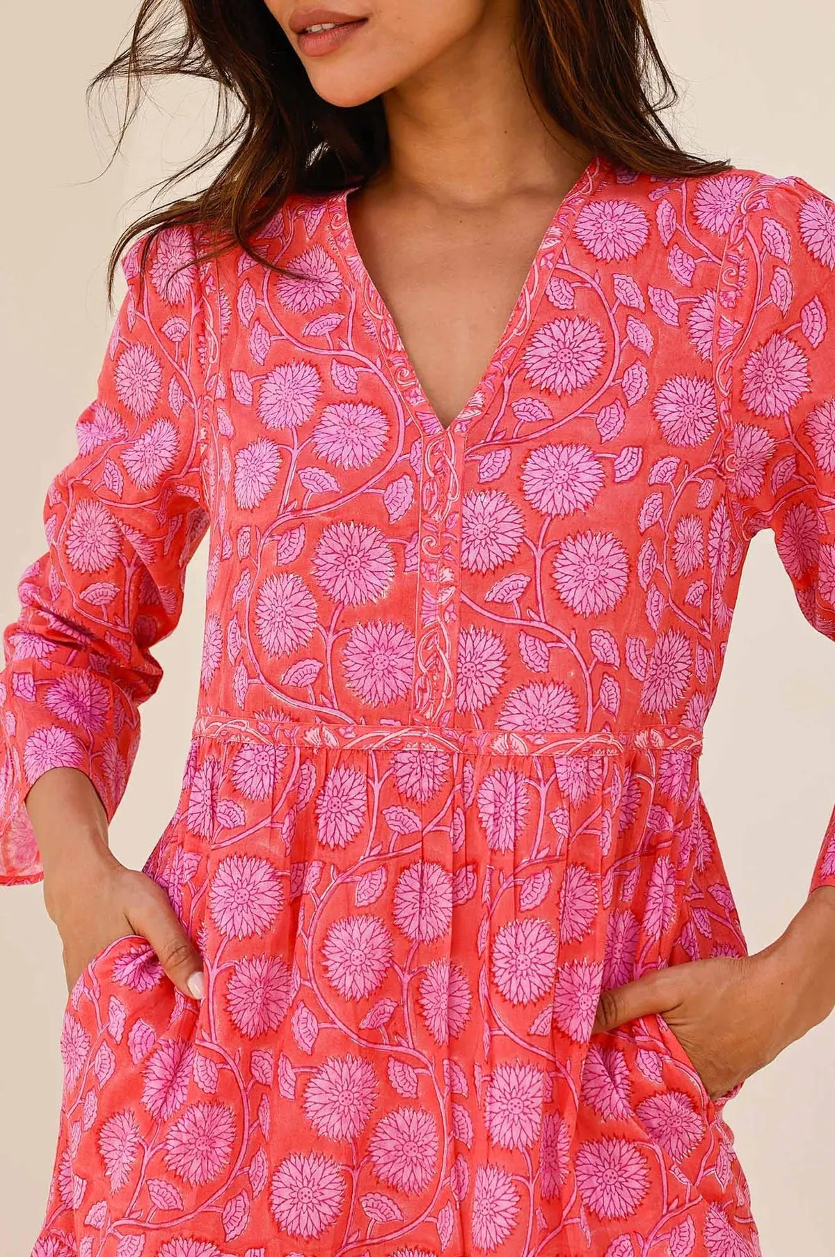 Aspiga Clothing Womens Hayden Dress - Red/pink