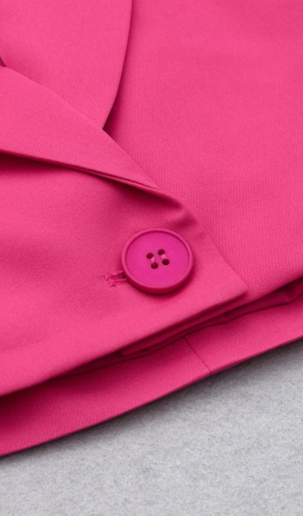 BARBIE PINK DRAWSTRING SLING SHORT SKIRT SUIT Gloria Lanvin