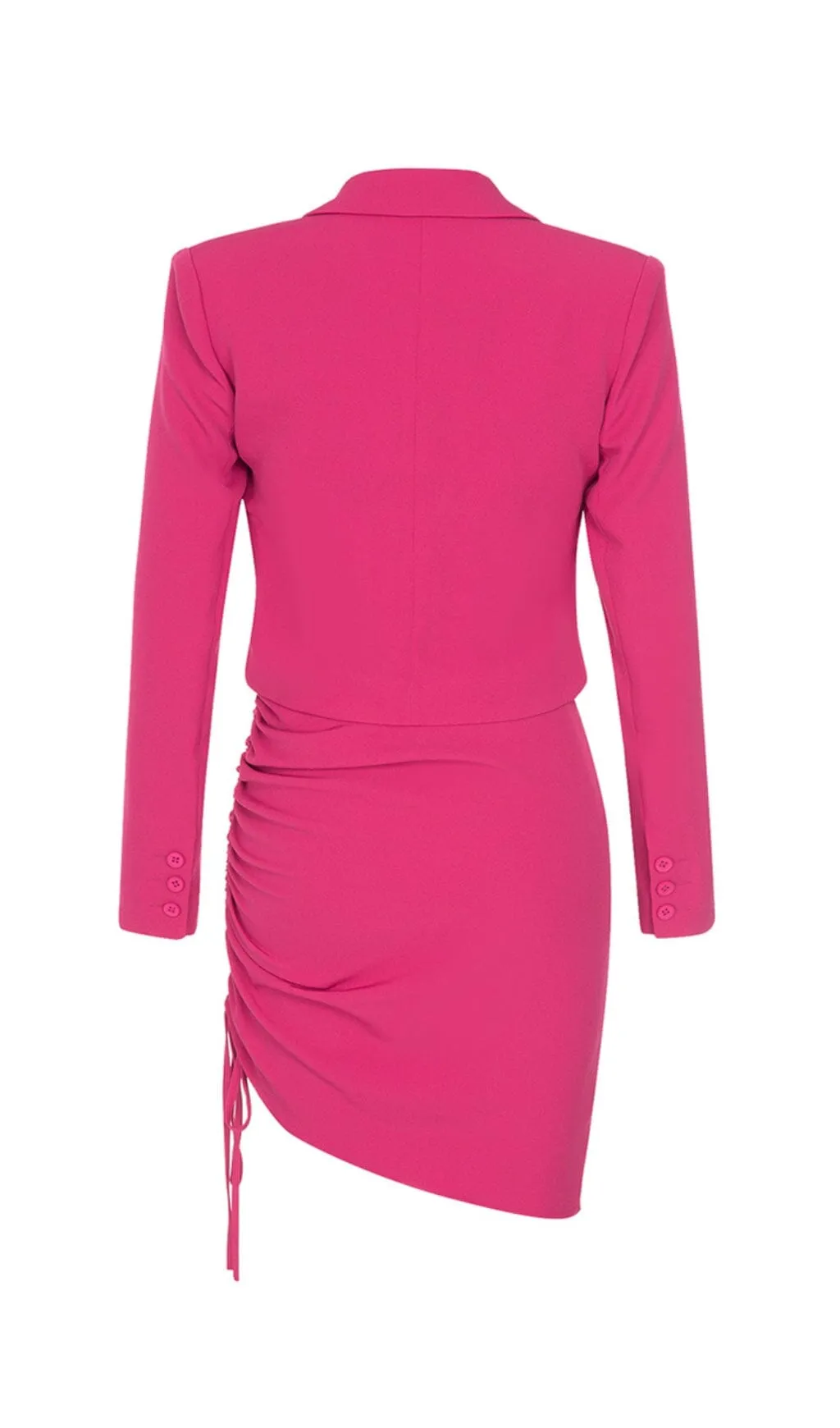 BARBIE PINK DRAWSTRING SLING SHORT SKIRT SUIT Gloria Lanvin