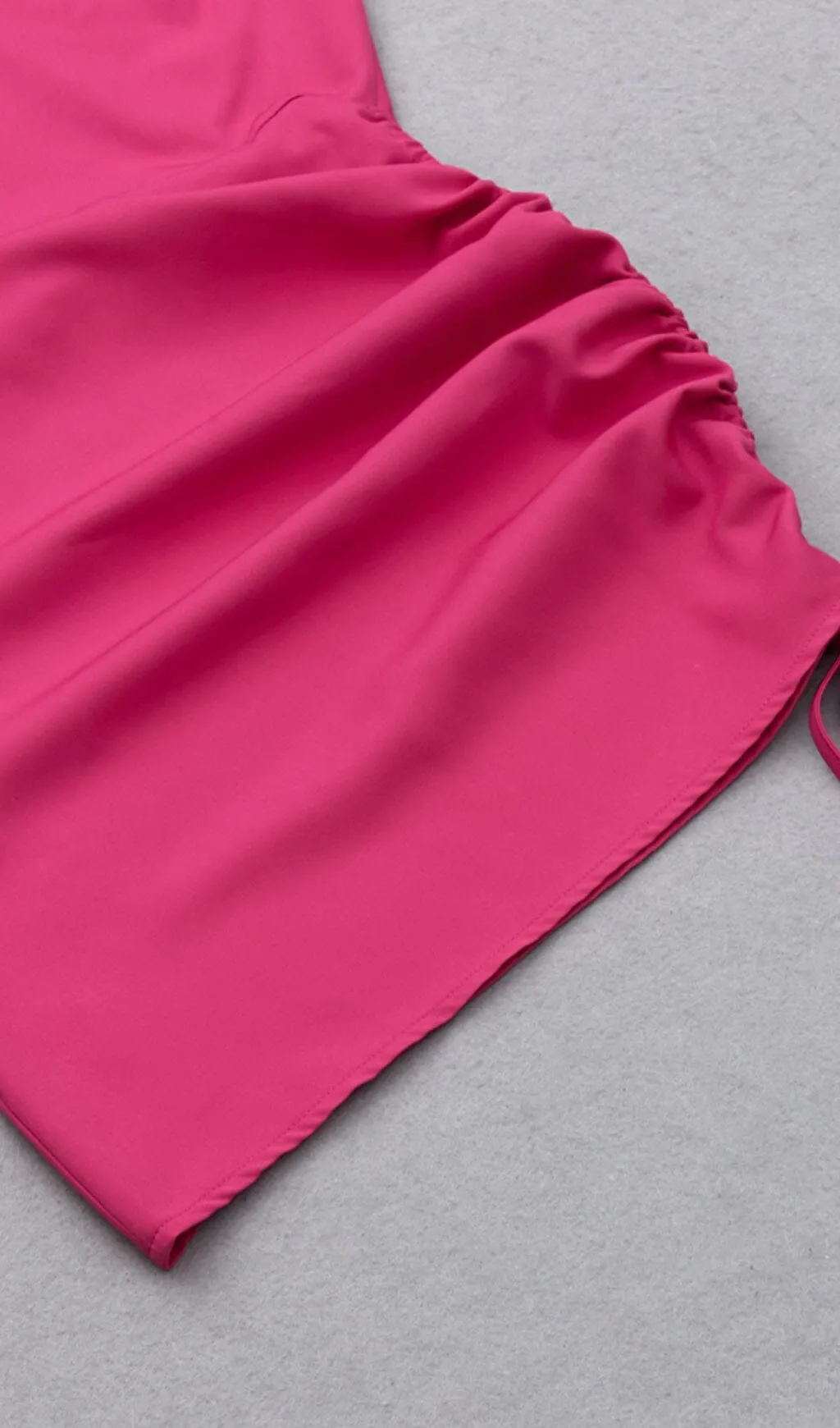 BARBIE PINK DRAWSTRING SLING SHORT SKIRT SUIT Gloria Lanvin