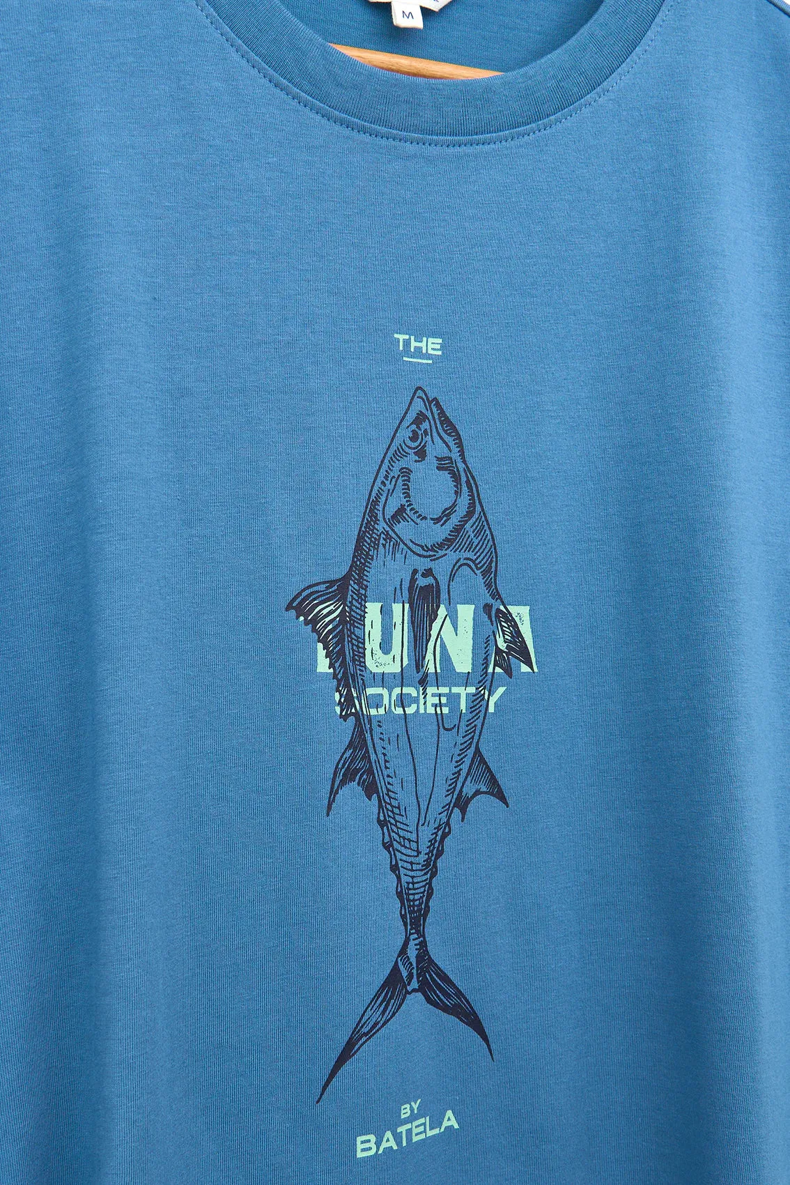 Batela Mens Fish T shirt - Blue