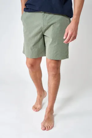 Batela Mens Seersucker short - Green or navy