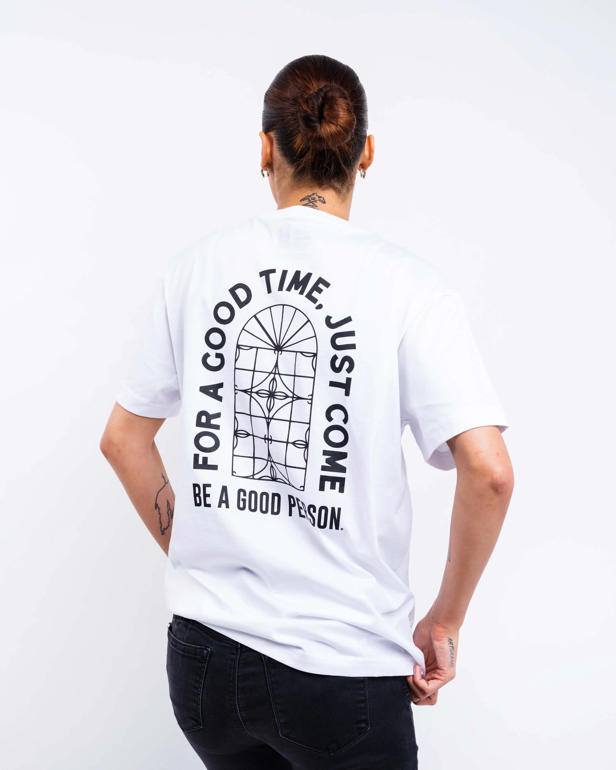 BE A GOOD PERSON X AY PAPI T-Shirt - White