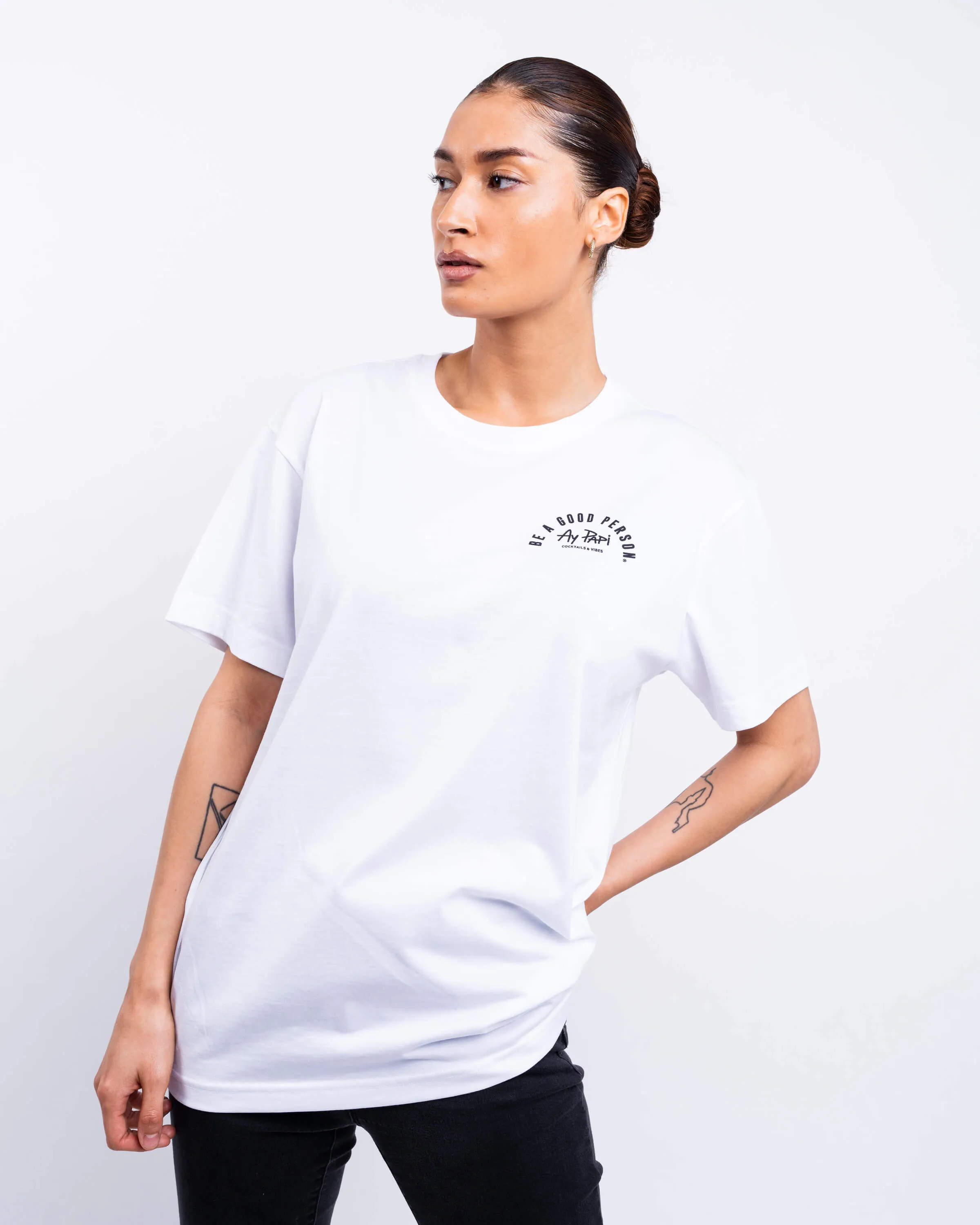 BE A GOOD PERSON X AY PAPI T-Shirt - White