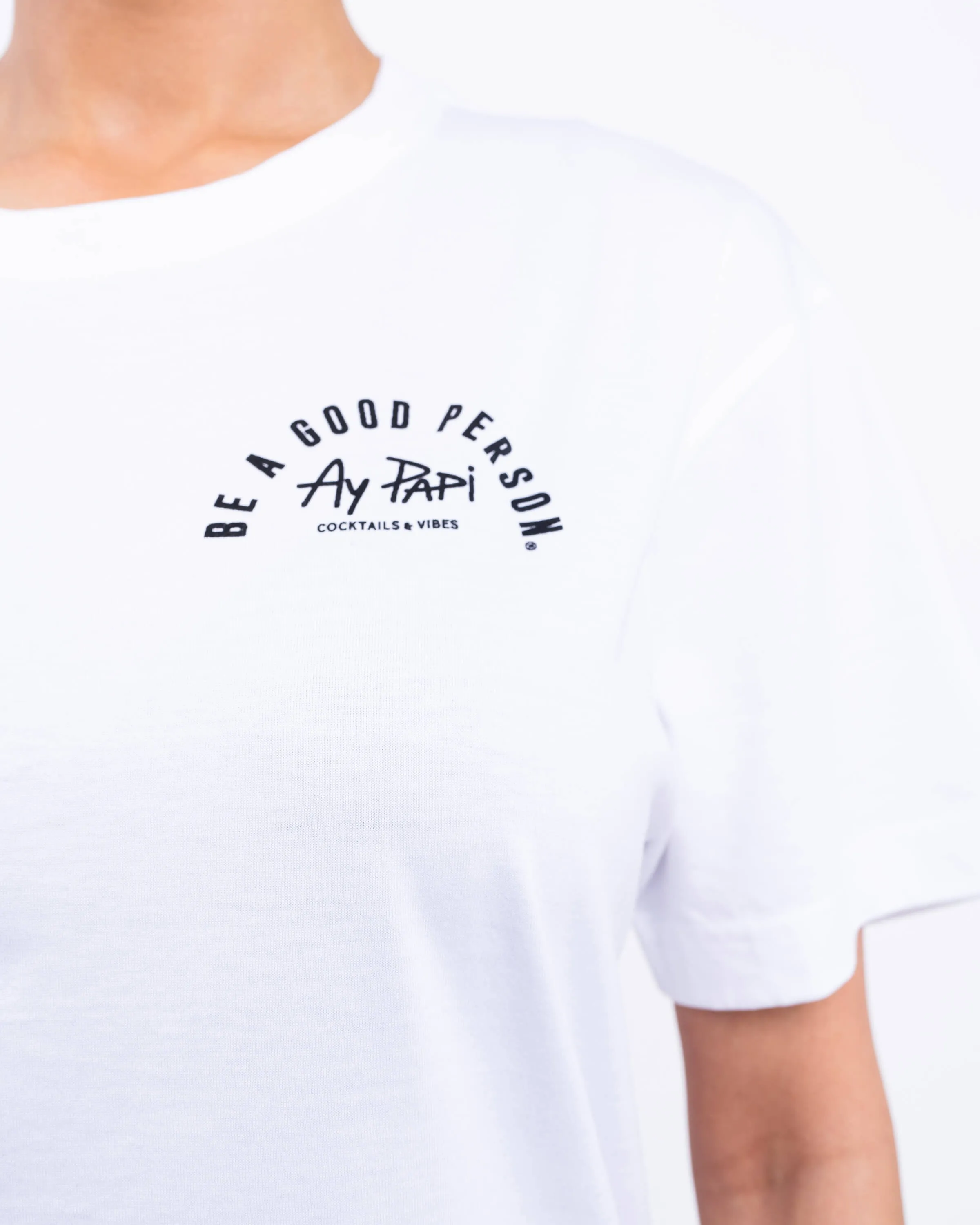 BE A GOOD PERSON X AY PAPI T-Shirt - White