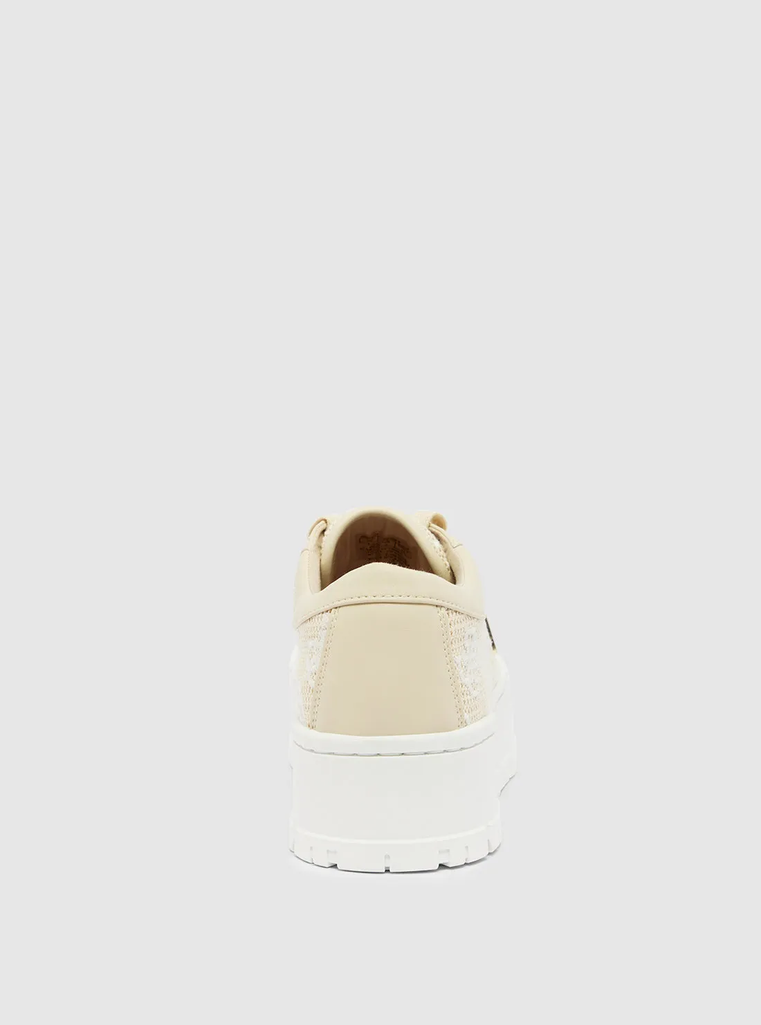 Beige Logo Chunky Lo-Top Sneakers Guess