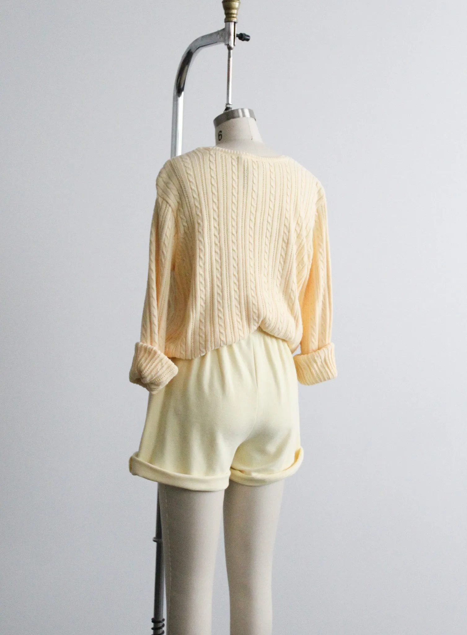 butter cable knit sweater 1919 Vintage