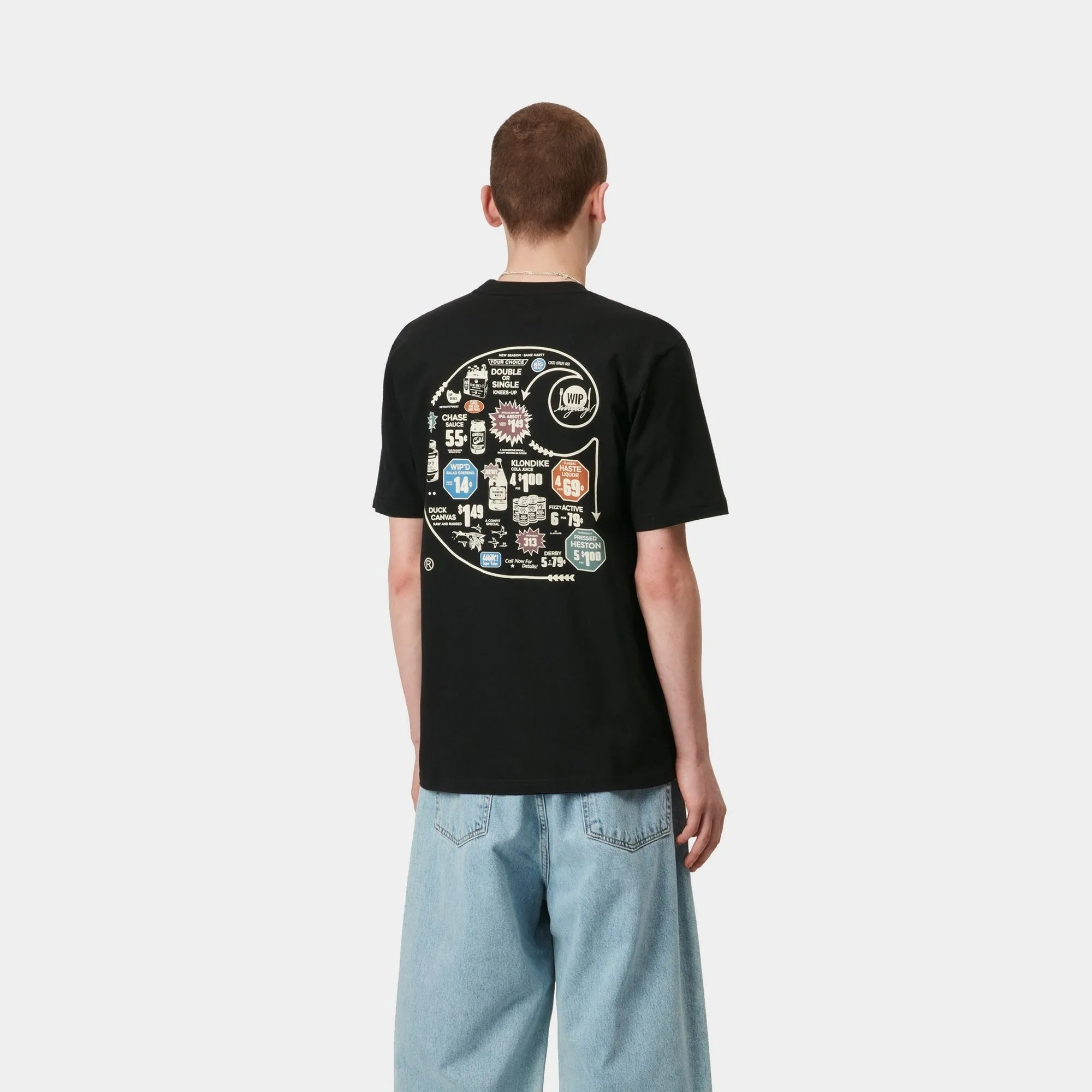 Catalogue C Logo T-Shirt | Black Carhartt WIP