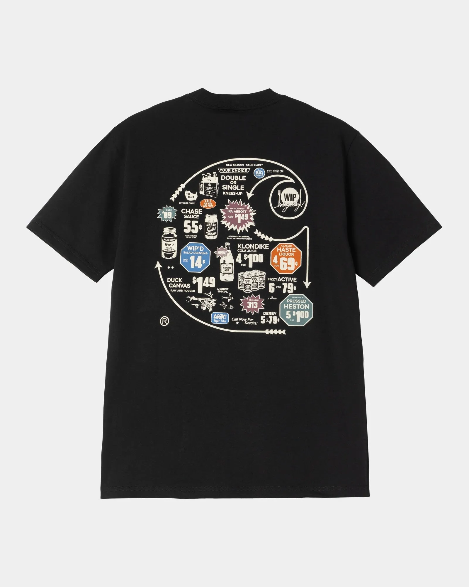 Catalogue C Logo T-Shirt | Black Carhartt WIP