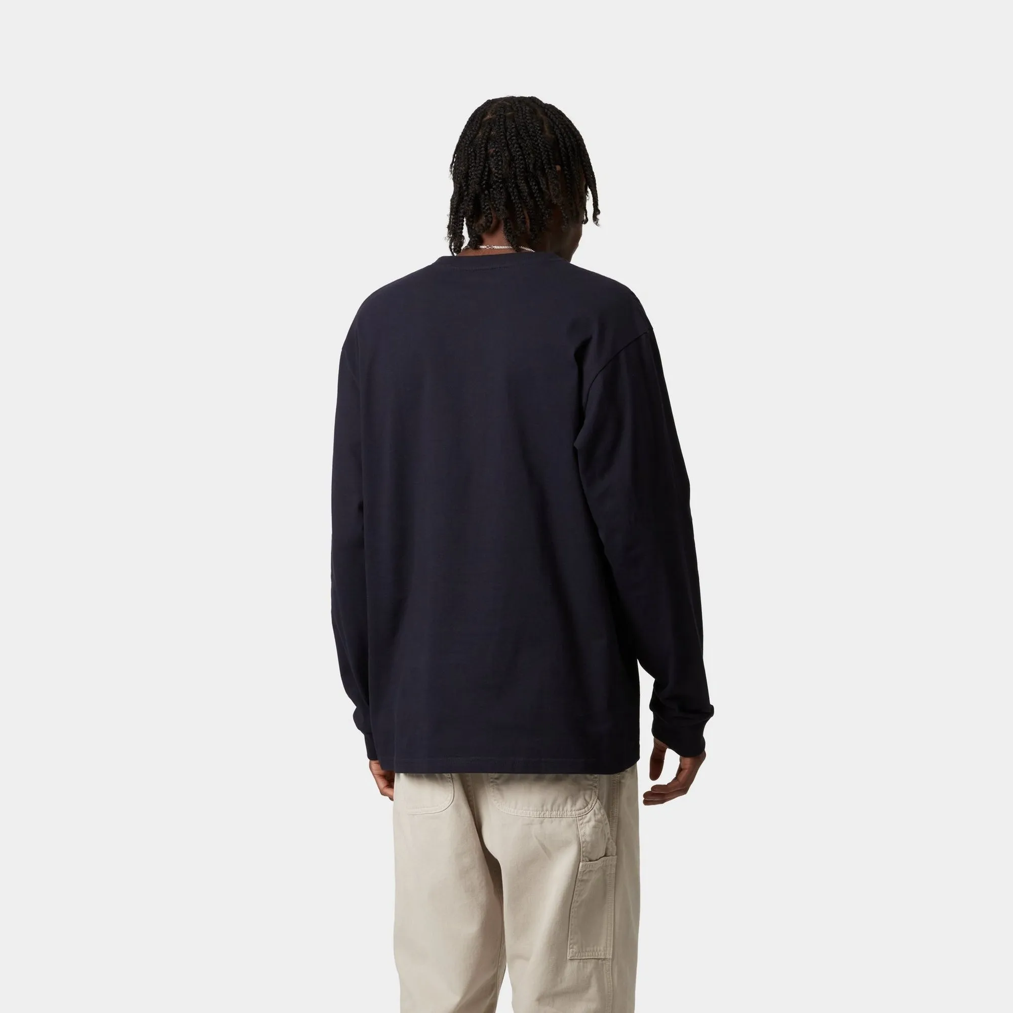 Chase Long Sleeve T-Shirt | Dark Navy Carhartt WIP