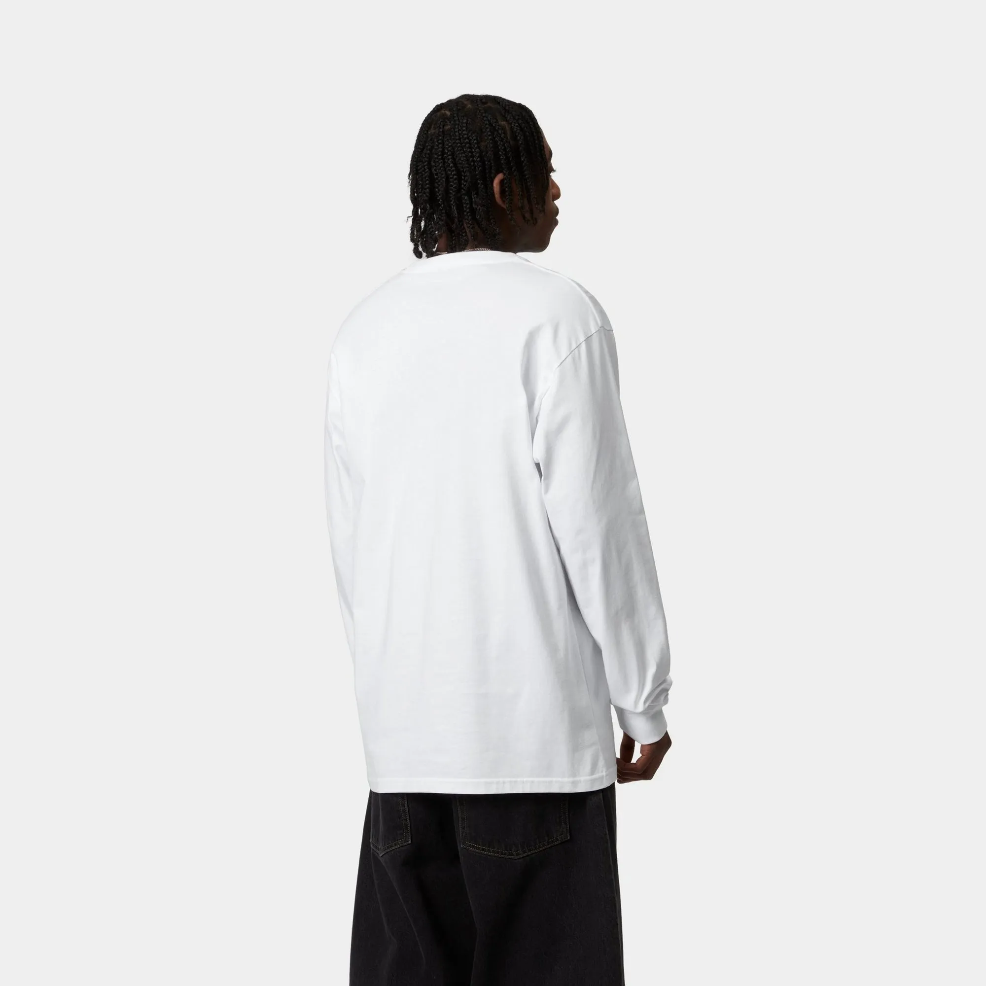 Chase Long Sleeve T-Shirt | White Carhartt WIP