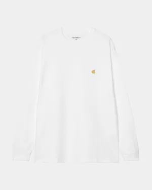 Chase Long Sleeve T-Shirt | White Carhartt WIP