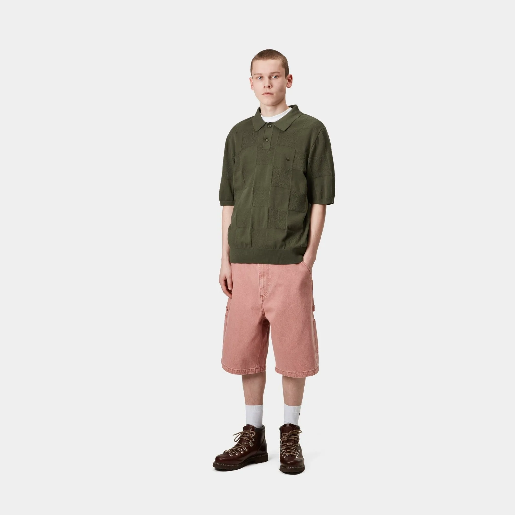 Checker Polo | Dollar Green Carhartt WIP