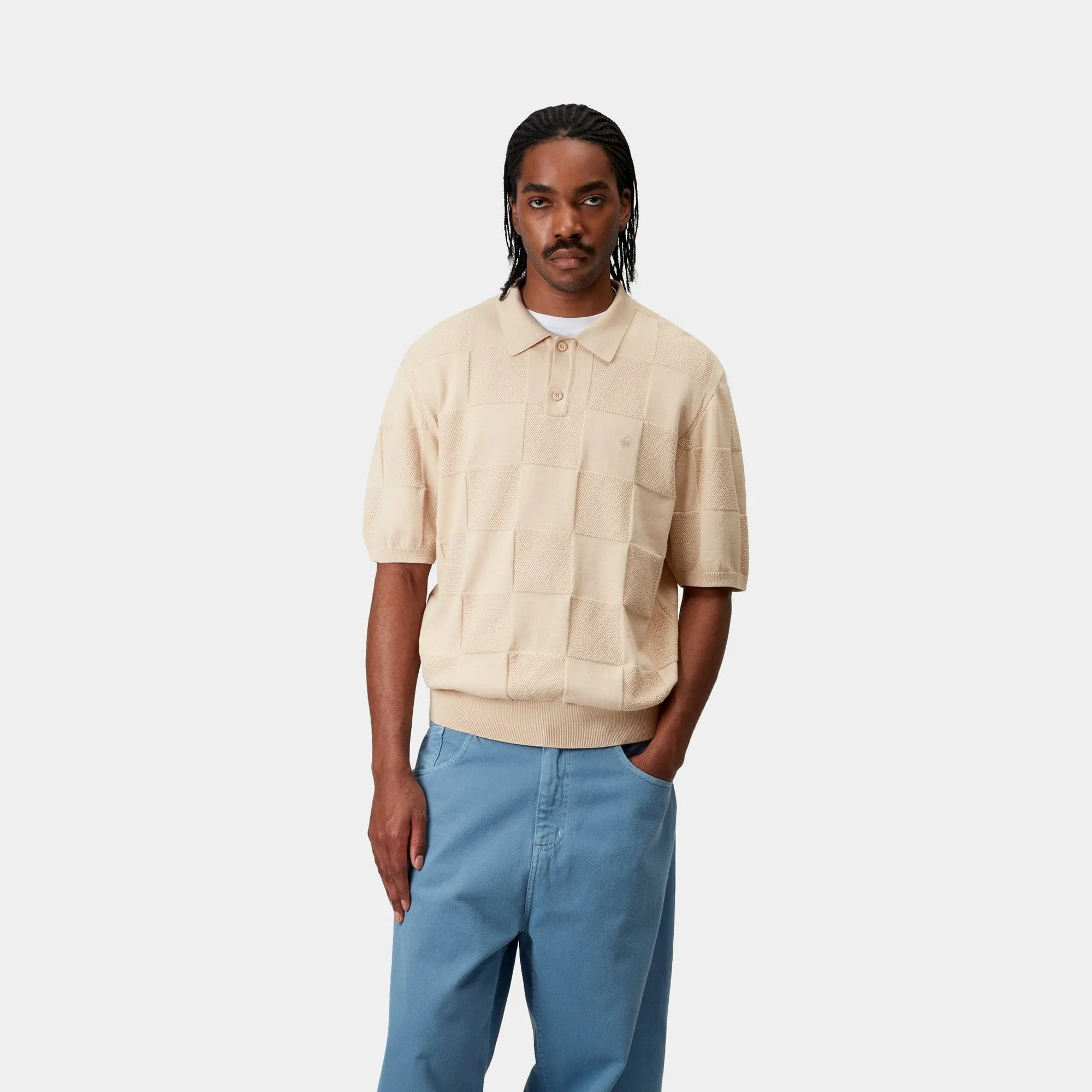 Checker Polo | Fleur De Sel Carhartt WIP