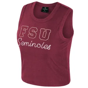 Colosseum Women's FSU Seminoles Ribbed Tank - Garnet