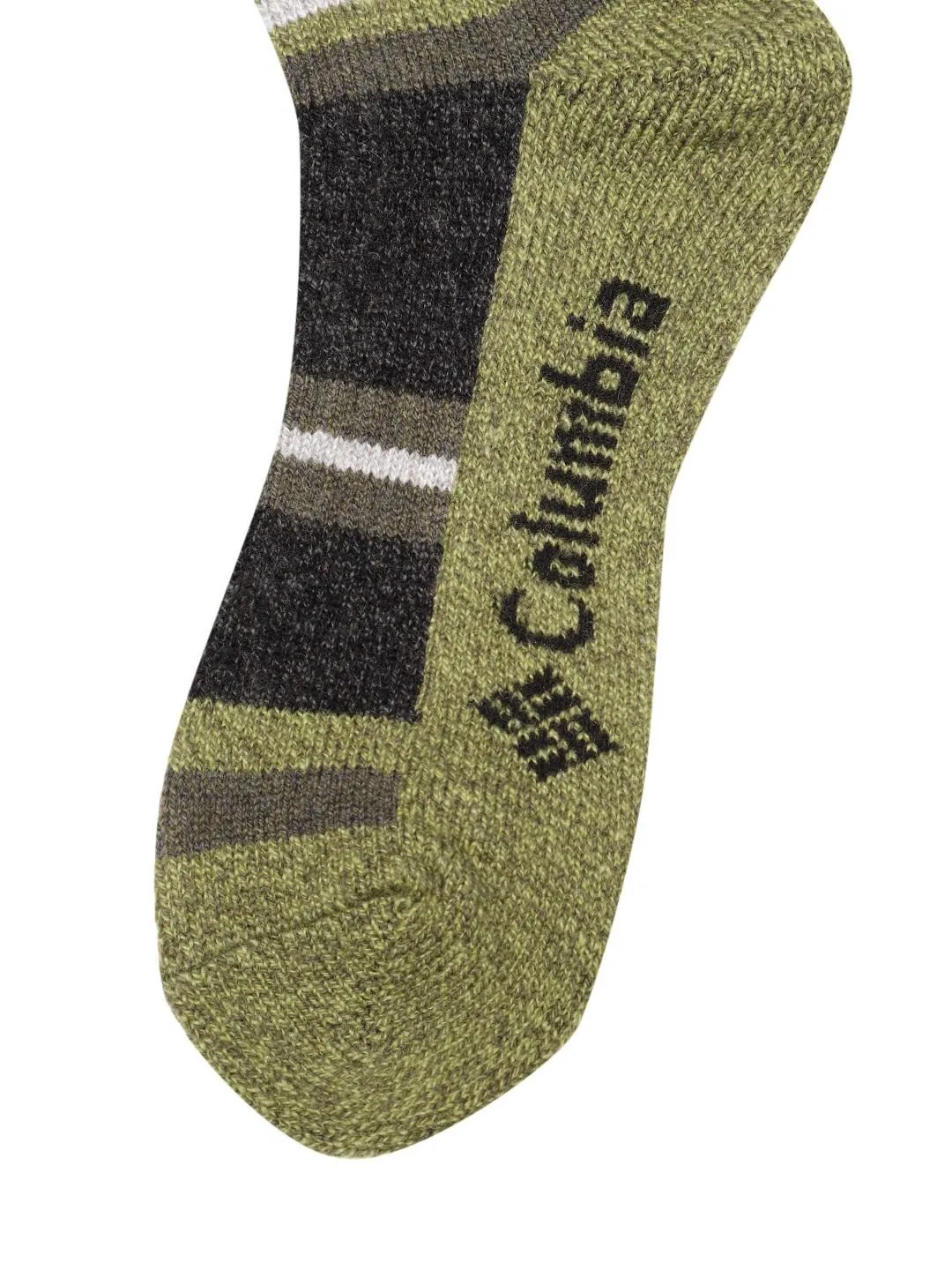 Columbia Men Grey Repreve Marl Stripe Wool Crew (2 Pairs) (Non Returnable)
