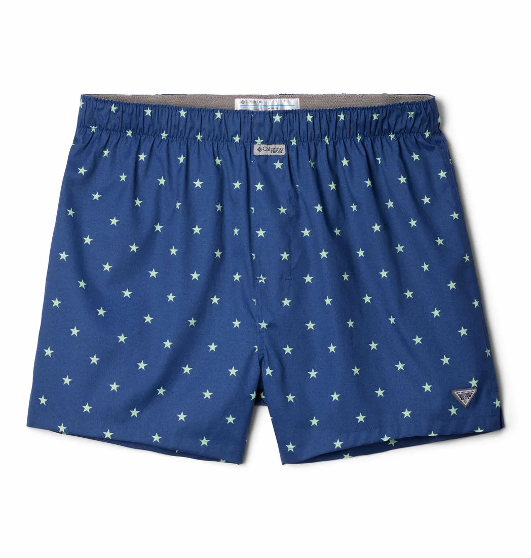 Columbia Men Multicolor PFG Printed Woven Boxer Pack of 3