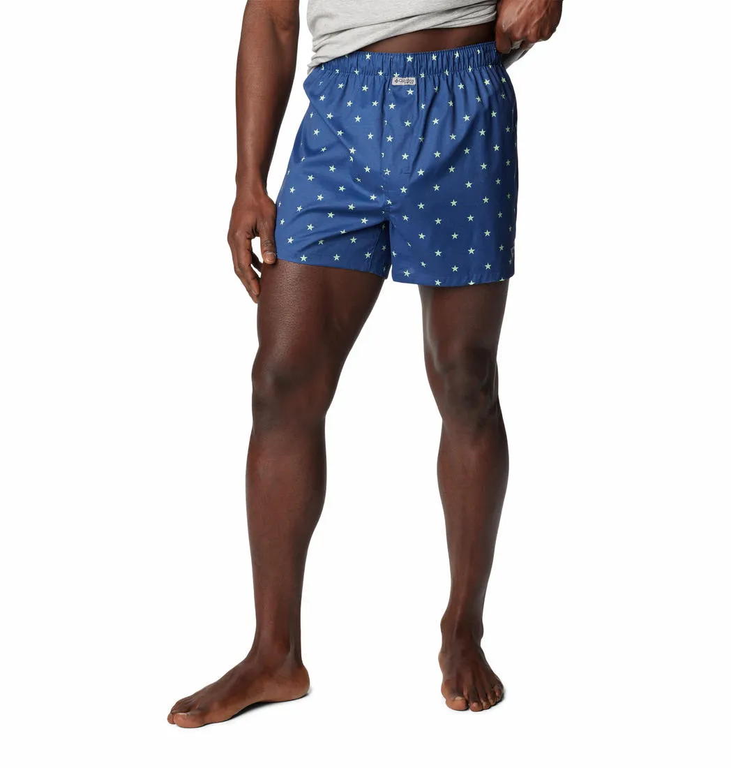 Columbia Men Multicolor PFG Printed Woven Boxer Pack of 3