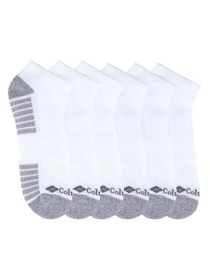 Columbia Men White SOCKS MN 6P NS/PIQ FTBED (6 Pairs) (Non Returnable)