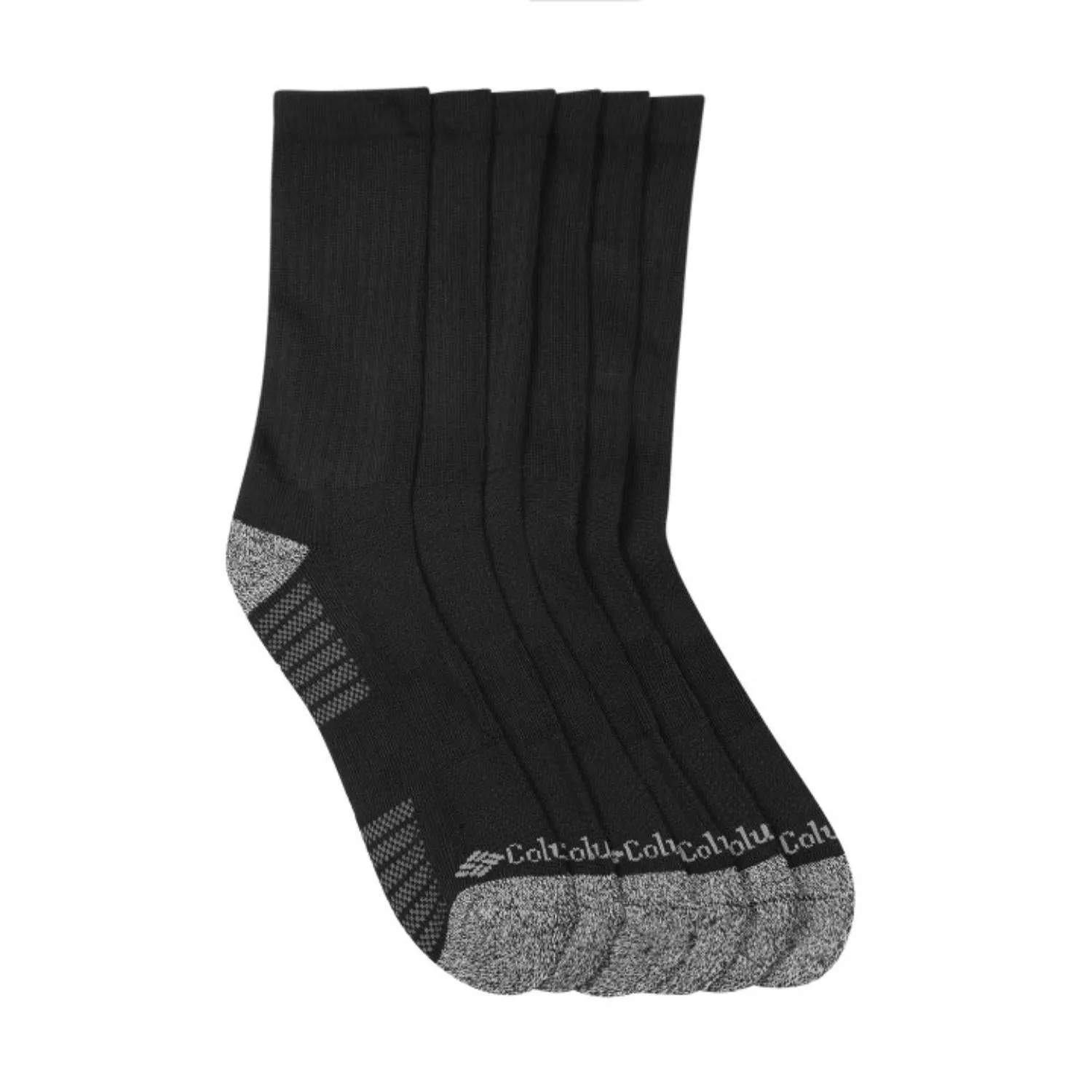Columbia Mens Black FASHION CREW WITH PIQUE FOOTBED (Non Returnable)