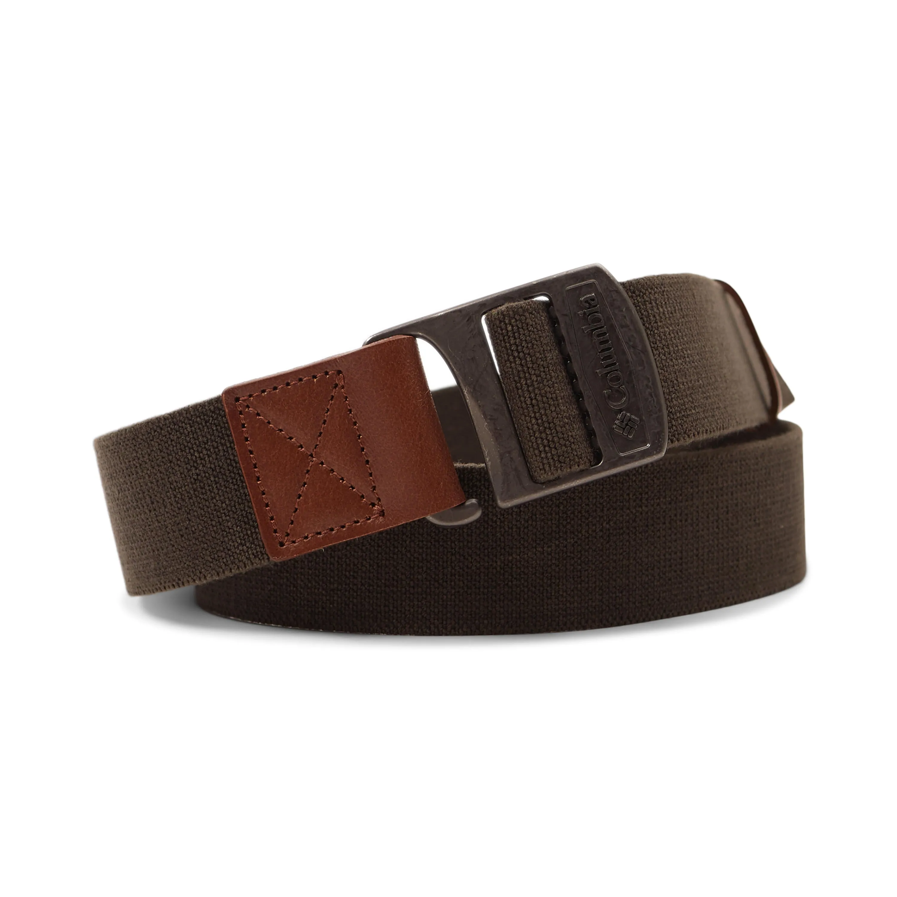 Columbia Mens Green Cascase Locks Stretch Belt with hook