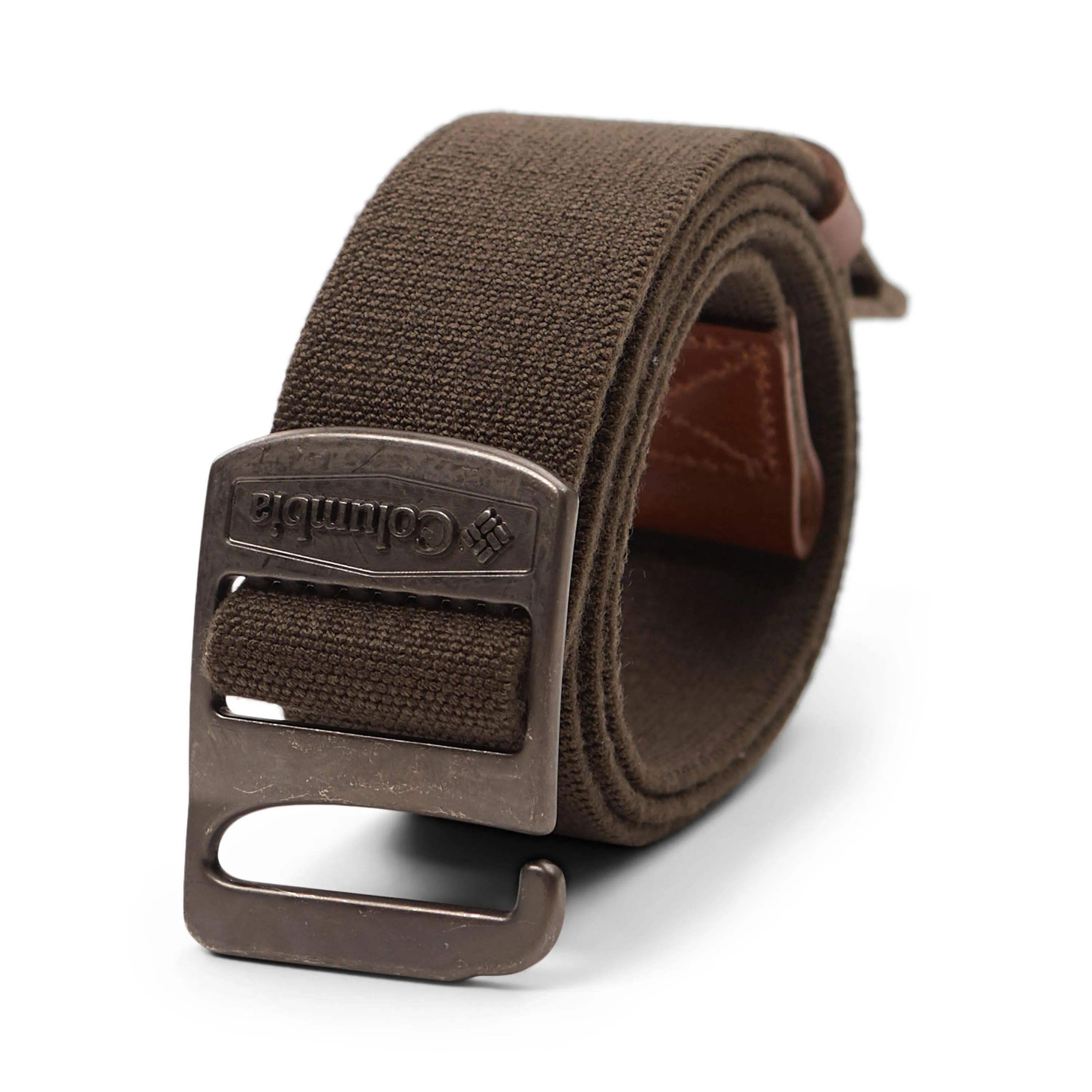 Columbia Mens Green Cascase Locks Stretch Belt with hook