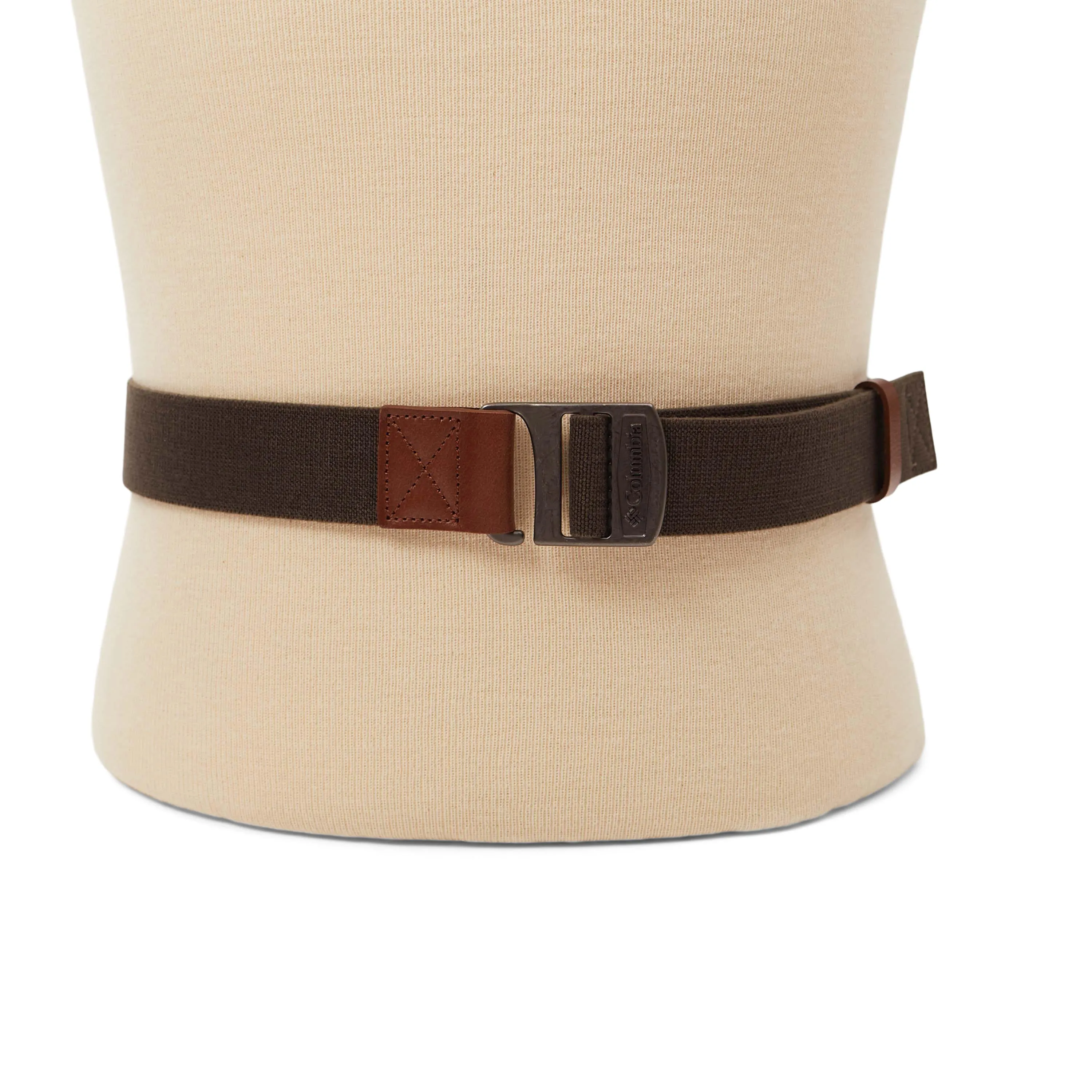 Columbia Mens Green Cascase Locks Stretch Belt with hook