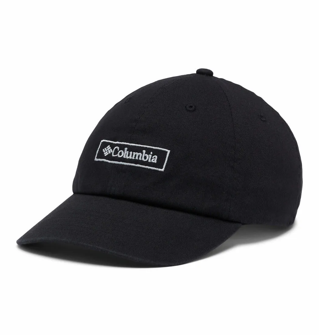 Columbia Unisex Black Columbia Logo Dad Cap