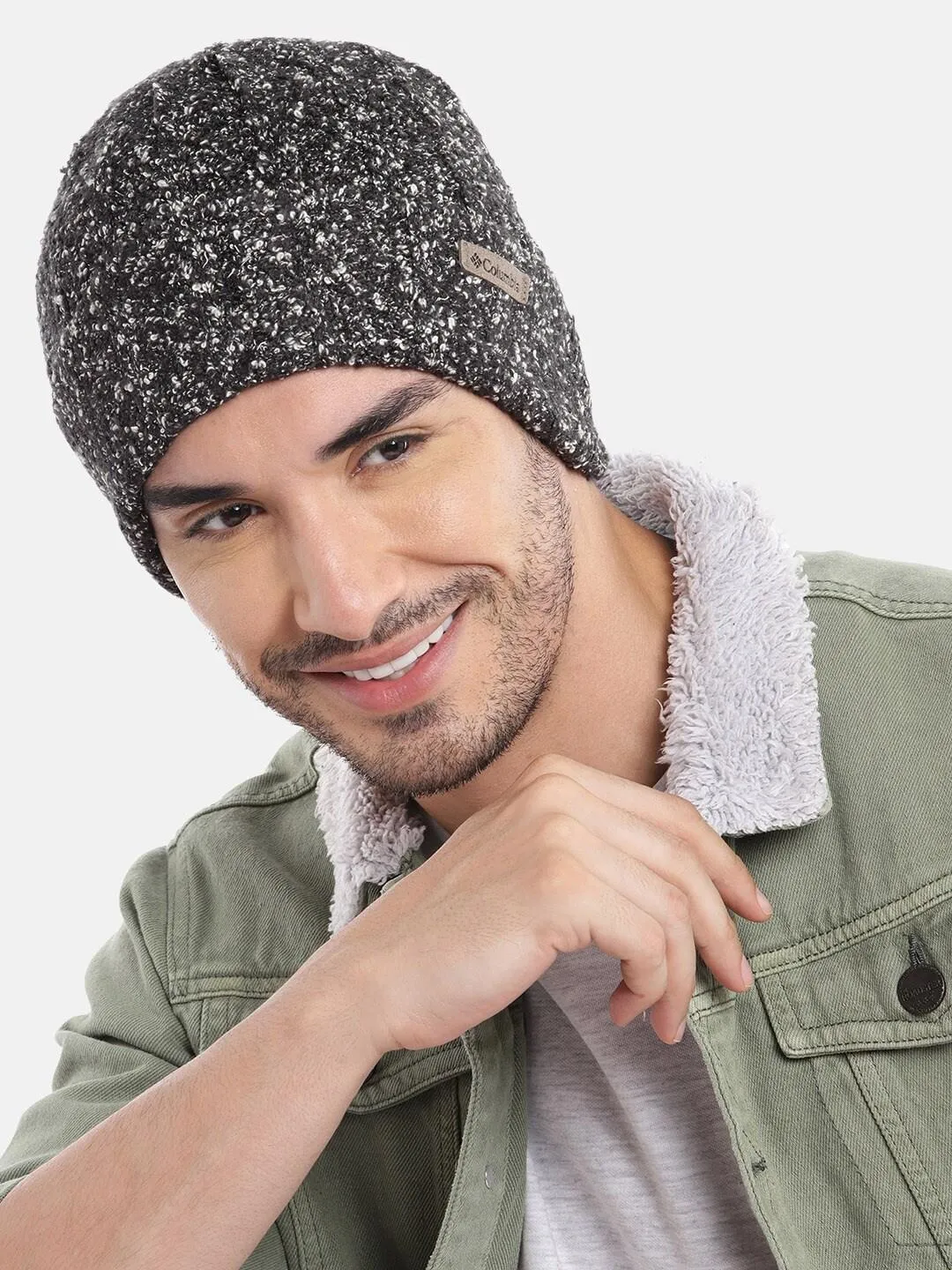 Columbia Unisex Black Slowcamp Cuffed Beanie