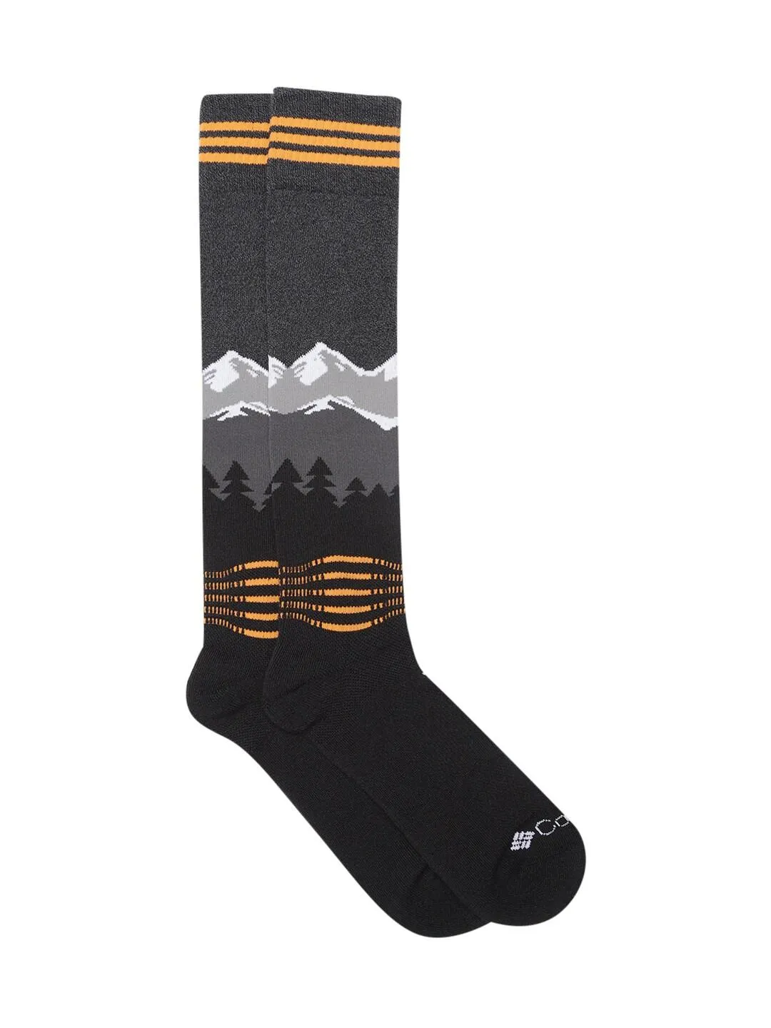 Columbia Unisex Black SOCKS UX 1P SKI OTC-ECO-LRG (1 Pair) (Non Returnable)