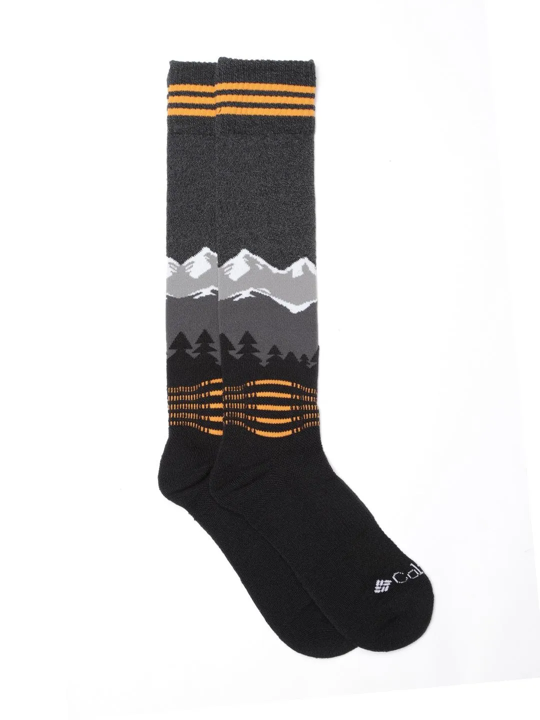 Columbia Unisex Black SOCKS UX 1P SKI OTC-ECO-MED (1 Pair) (Non Returnable)