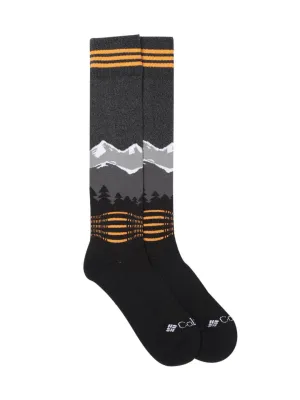 Columbia Unisex Black SOCKS UX 1P SKI OTC-ECO-MED (1 Pair) (Non Returnable)