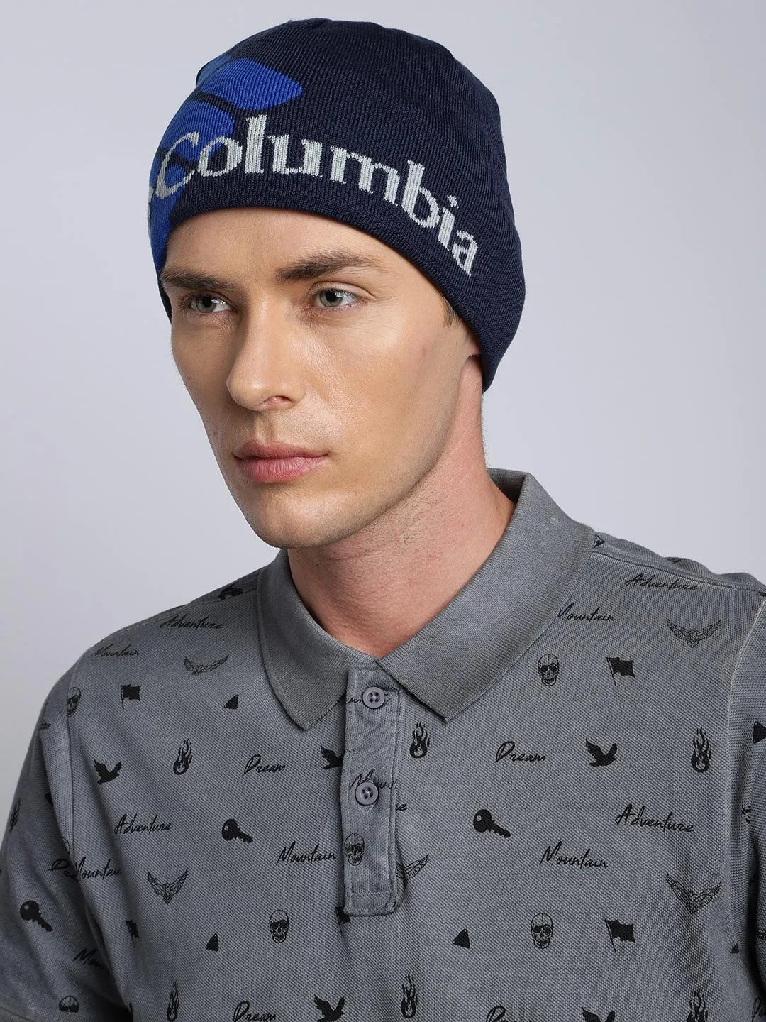 Columbia Unisex Blue Columbia Heat Beanie