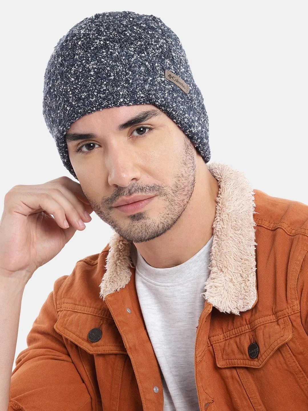 Columbia Unisex Blue Slowcamp Cuffed Beanie