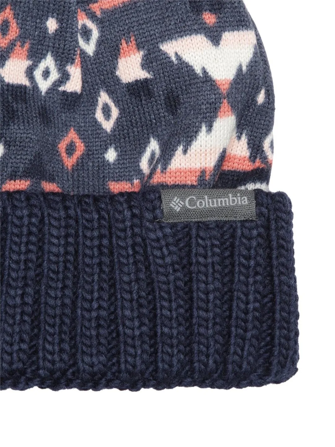 Columbia Unisex Blue Sweater Weather Pom Beanie