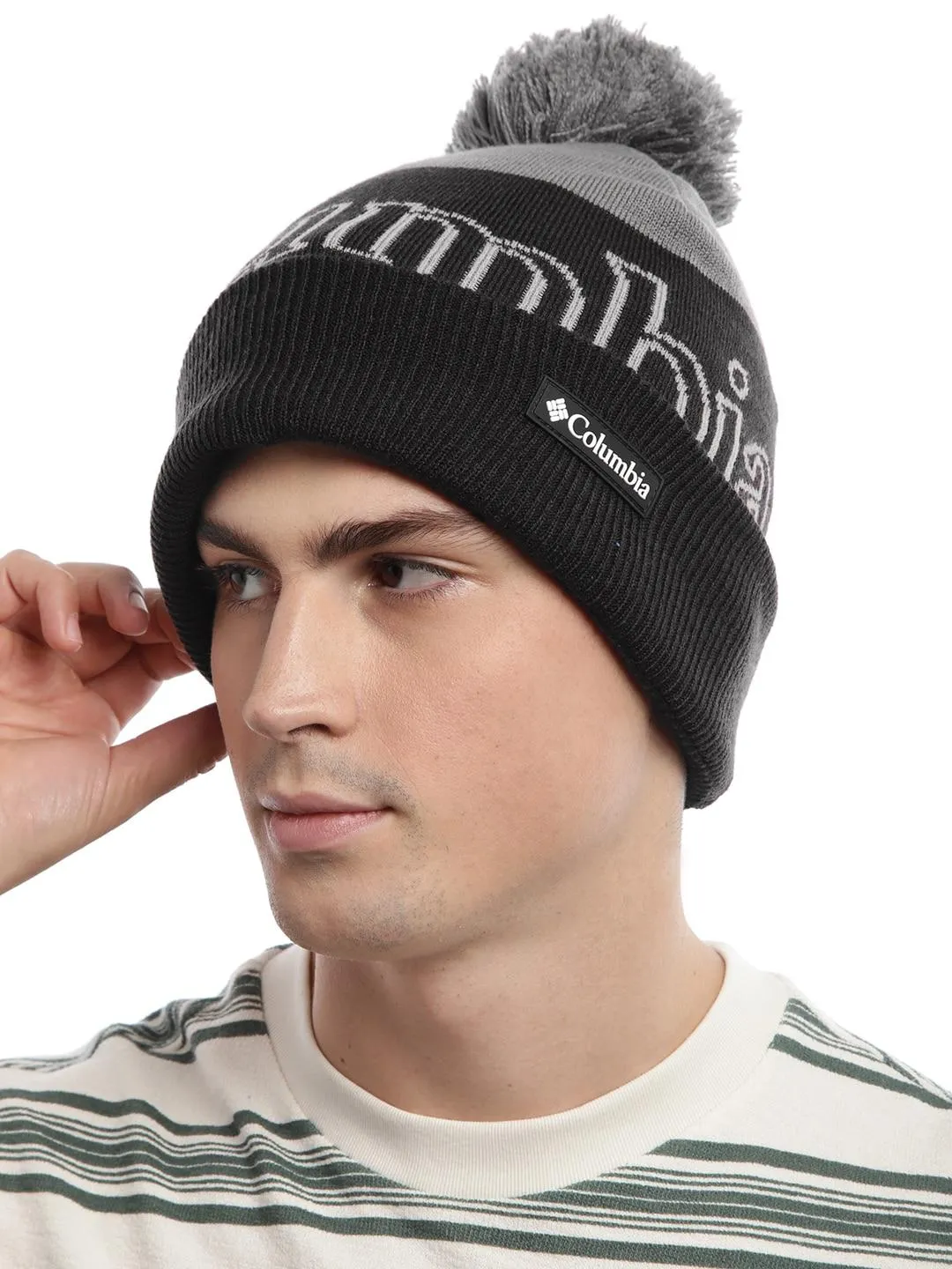 Columbia Unisex Grey Polar Powder II Beanie