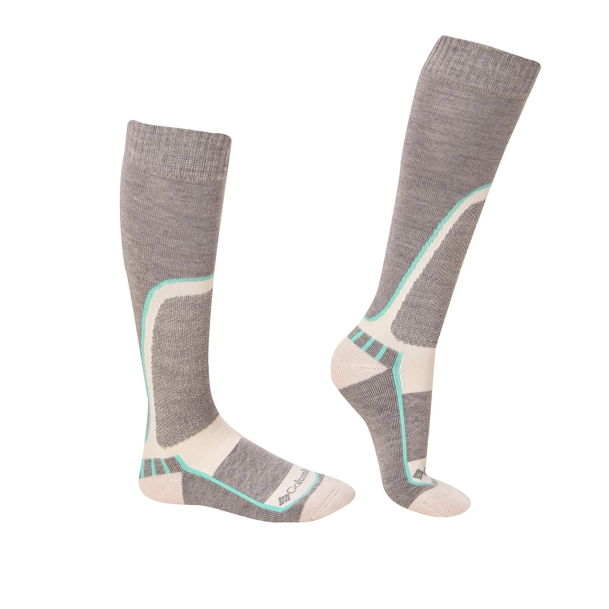 Columbia Unisex White Ski - Ski Slope OTC Medium-weight (1 Pair) (Non Returnable)