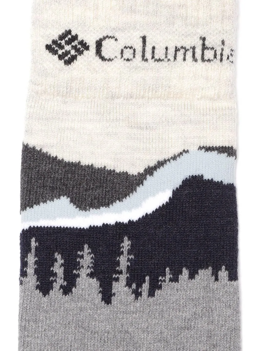 Columbia Unisex White SOCKS UX 1PR OMNI SKI-MTN-LRG (1 Pair) (Non Returnable)