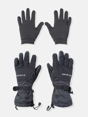 Columbia Women Black Bugaboo Interchange Gloves