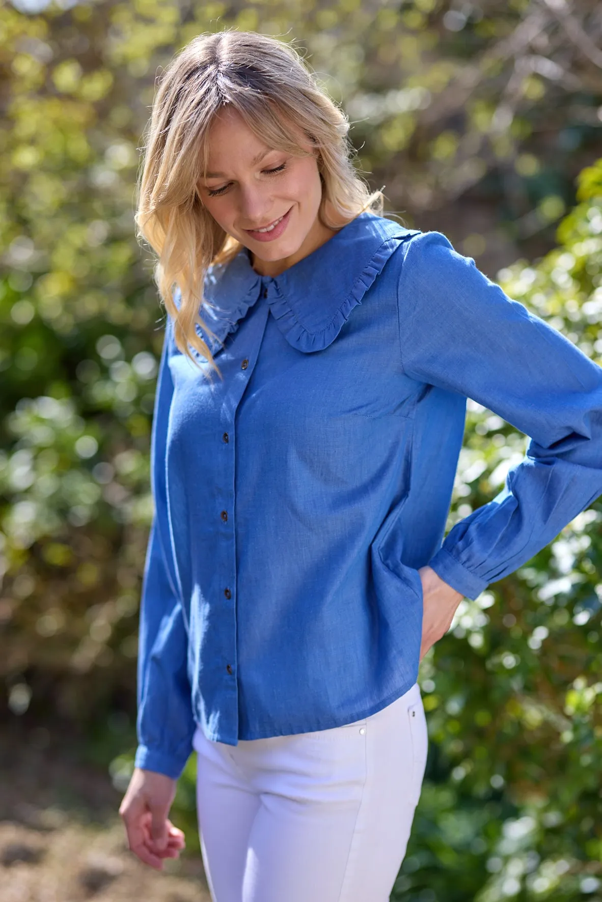 Cream Womens Kami Shirt - blue