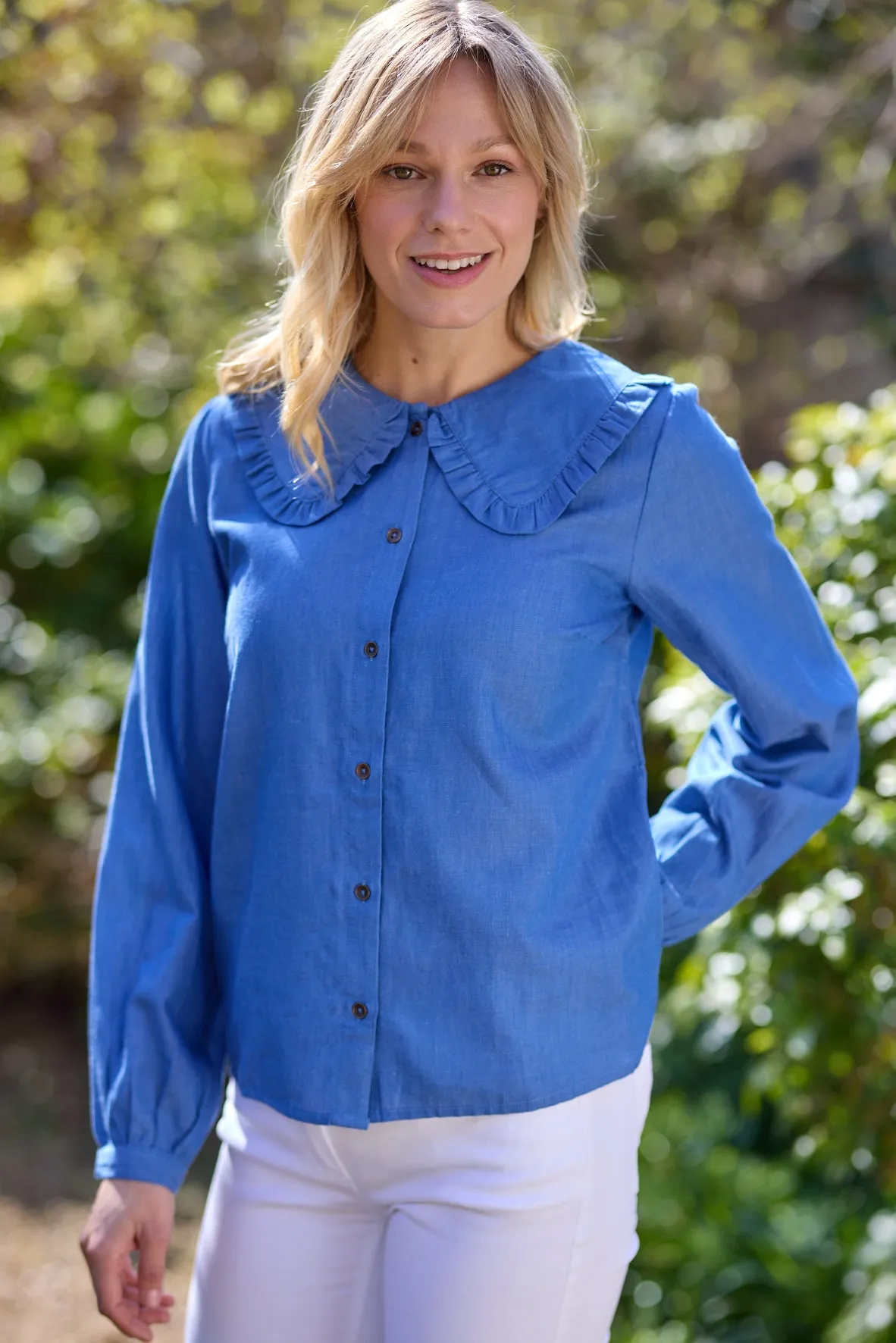 Cream Womens Kami Shirt - blue