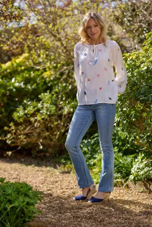 Cream Womens Ronja Blouse - White