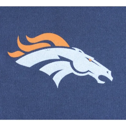 Denver Broncos NFL Womens Double Coverage Full Zip French Terry Hoodie, Navy