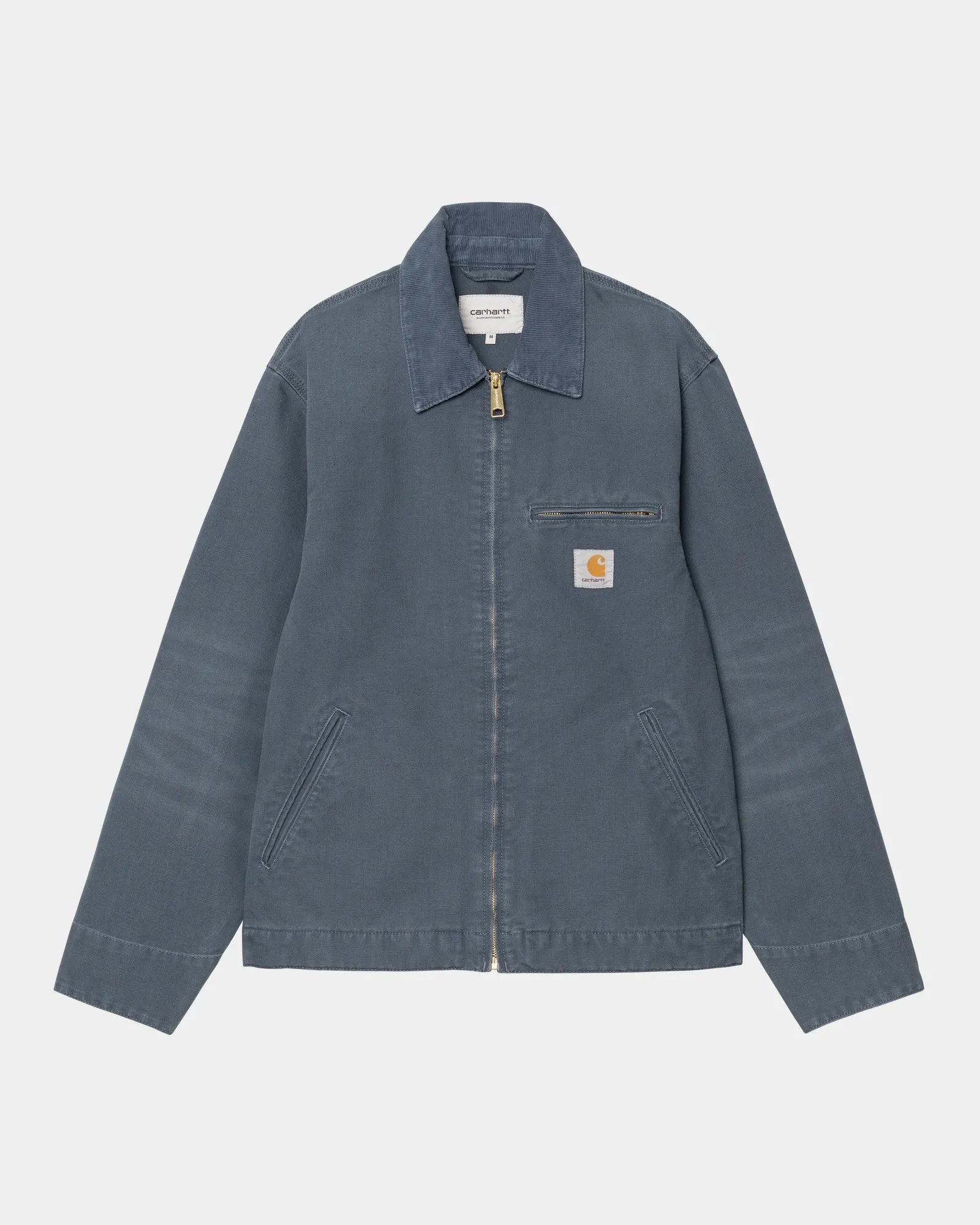 Detroit Jacket (Spring) - Stone Canvas | Dusky Blue Carhartt WIP