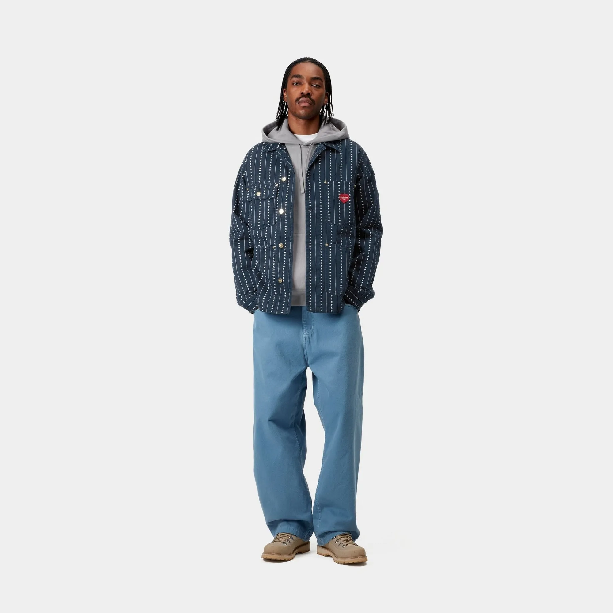 Drewe Chore Coat | Ink / Natural Heart C Pinstripe Carhartt WIP