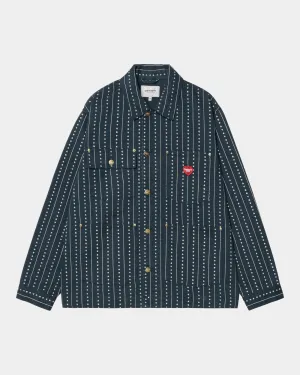 Drewe Chore Coat | Ink / Natural Heart C Pinstripe Carhartt WIP