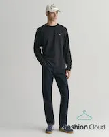 Gant Mens Slim Gant Jeans Dark Blue and Dark Blue Worn