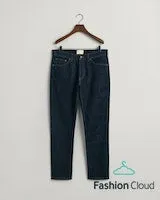 Gant Mens Slim Gant Jeans Dark Blue and Dark Blue Worn
